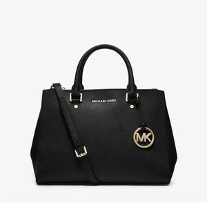 Michael Kors Sutton Black Satchel